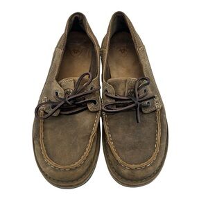 Ariat leather loaferss boat shoes western wear